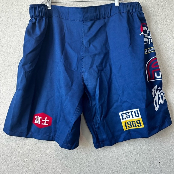 New FUJI Blue Jiu-Jitsu Shorts Size 44” - Picture 8 of 8